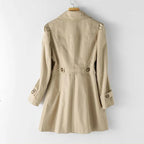 Women's Open Collar Trench Coat