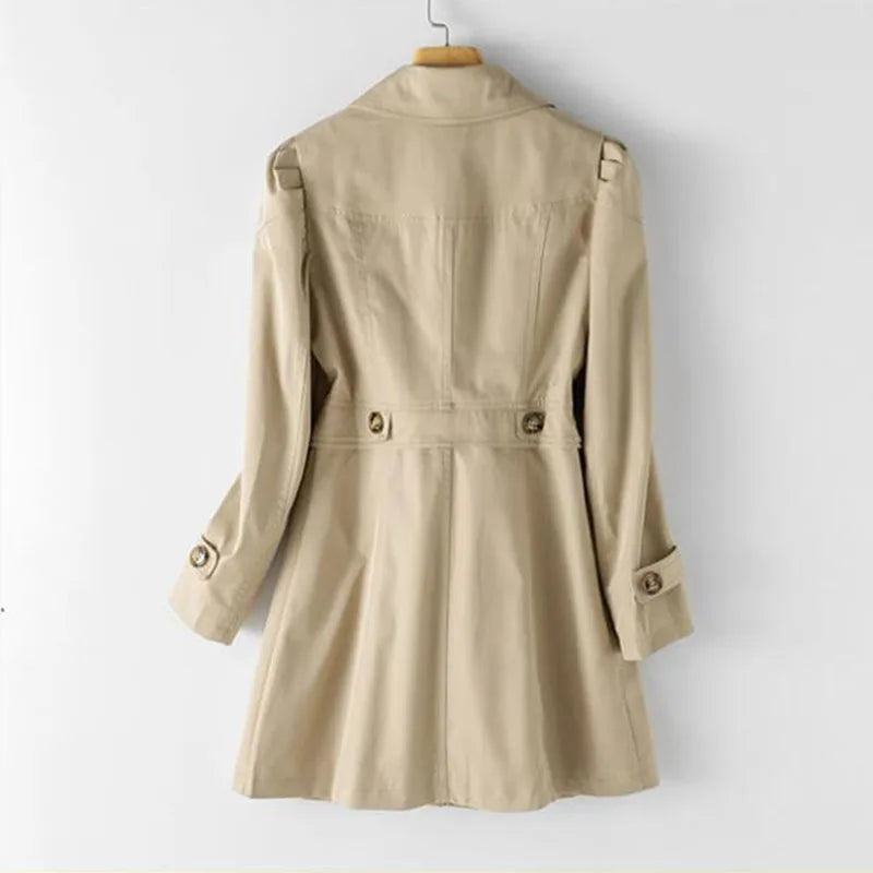 Women's Open Collar Trench Coat