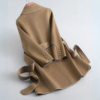 Women's Wool Belted Trench Coat