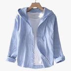 Women's Hooded Shirt Blue