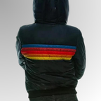 Women's Puffer Jacket Stripe Detail 6