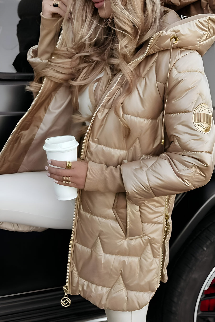 Women's Shell Puffer Black