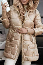 Women's Shell Puffer Brown