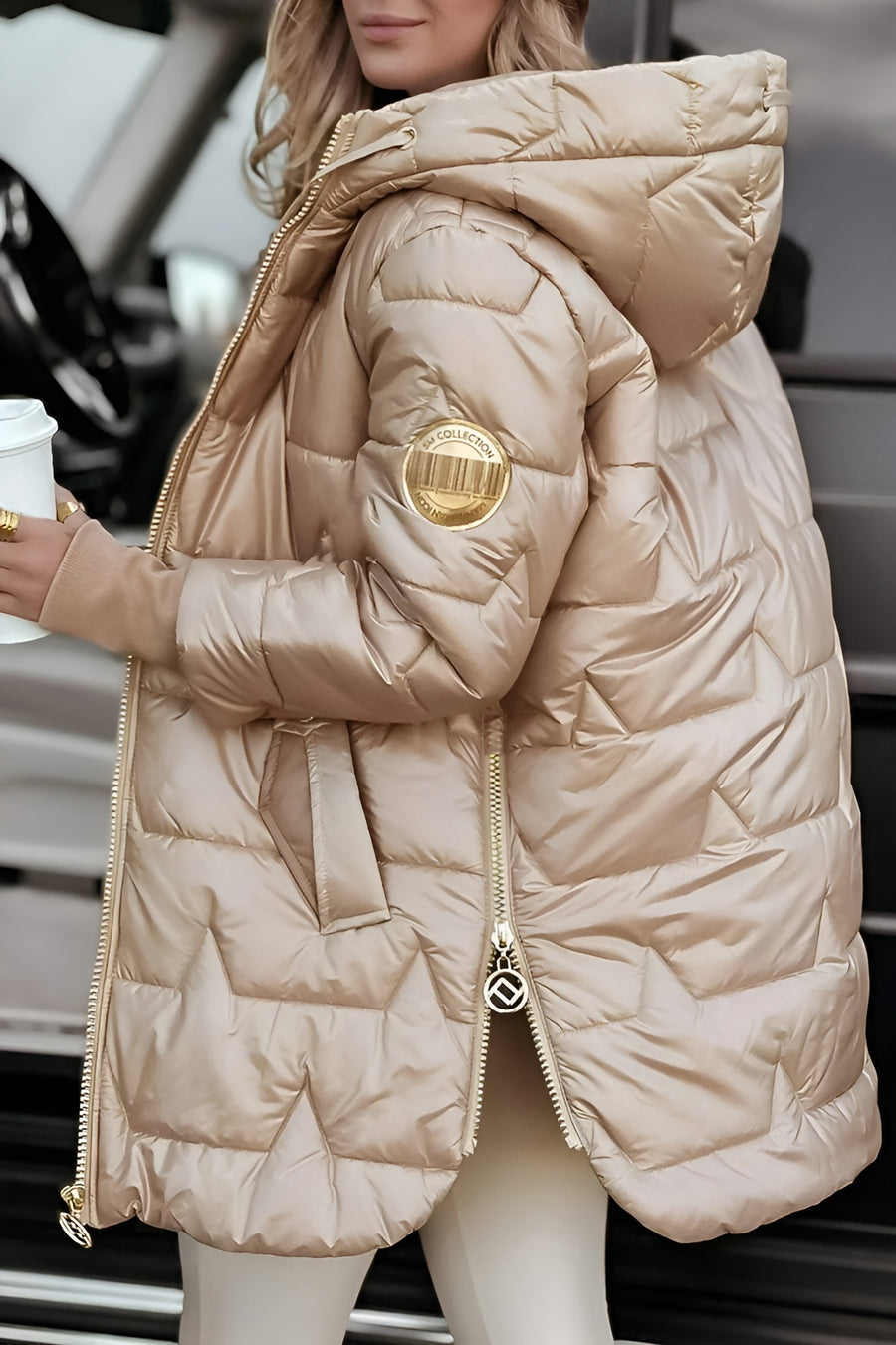 Women's Shell Puffer Gray