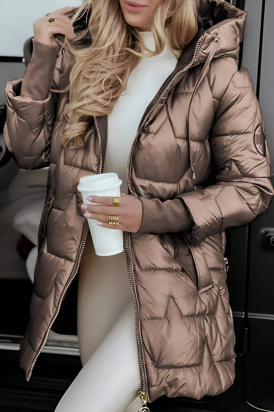 Women's Shell Puffer Detail 4