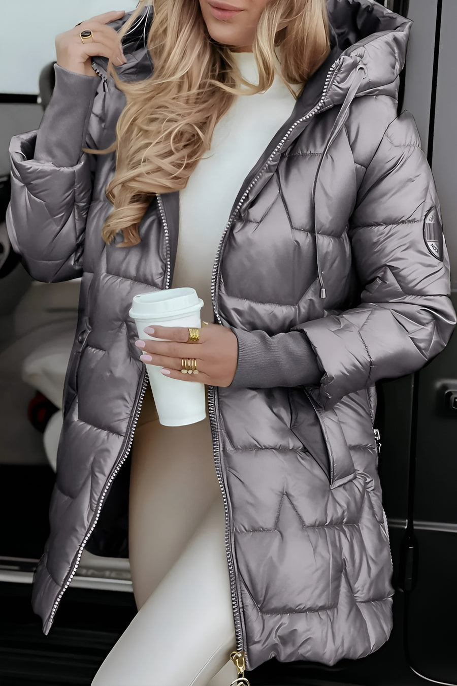 Women's Shell Puffer Detail 5