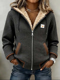 Women's Sherpa-Lined Quilted Full-Zip Hooded Jacket